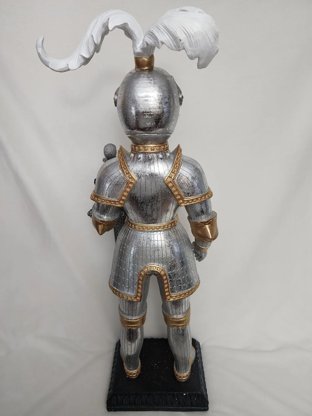 Gold and Silver Skeletal Knight Figurine - Decorative Home Party Accent 29